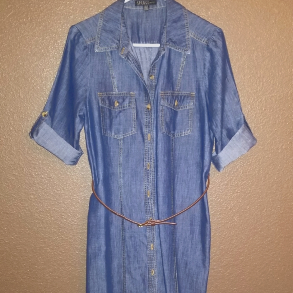 Spense Demin Dress, 10 Petite